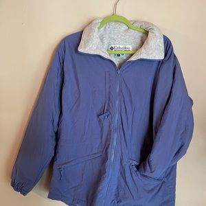 Columbia Sportswear Gray Interchange Core Women's Jacket Large  Fleece Lined